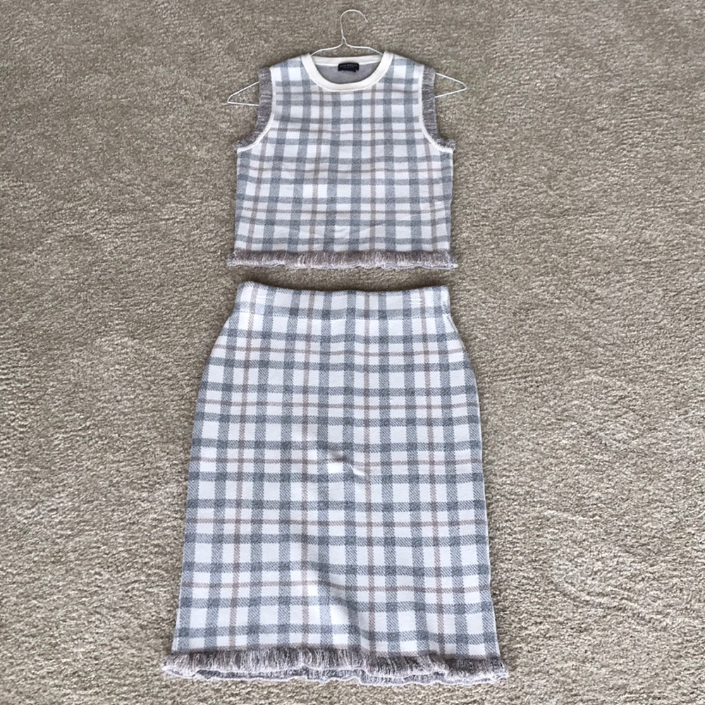 Club Monaco plaid set